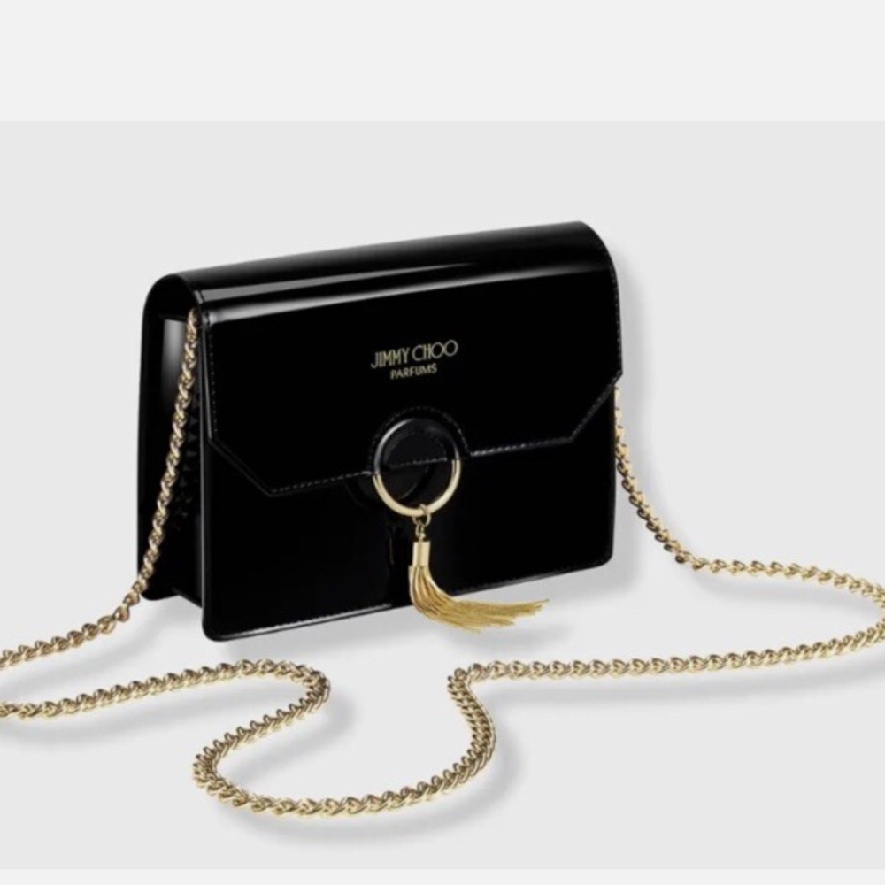 Jimmy Choo Black and Gold Clutch